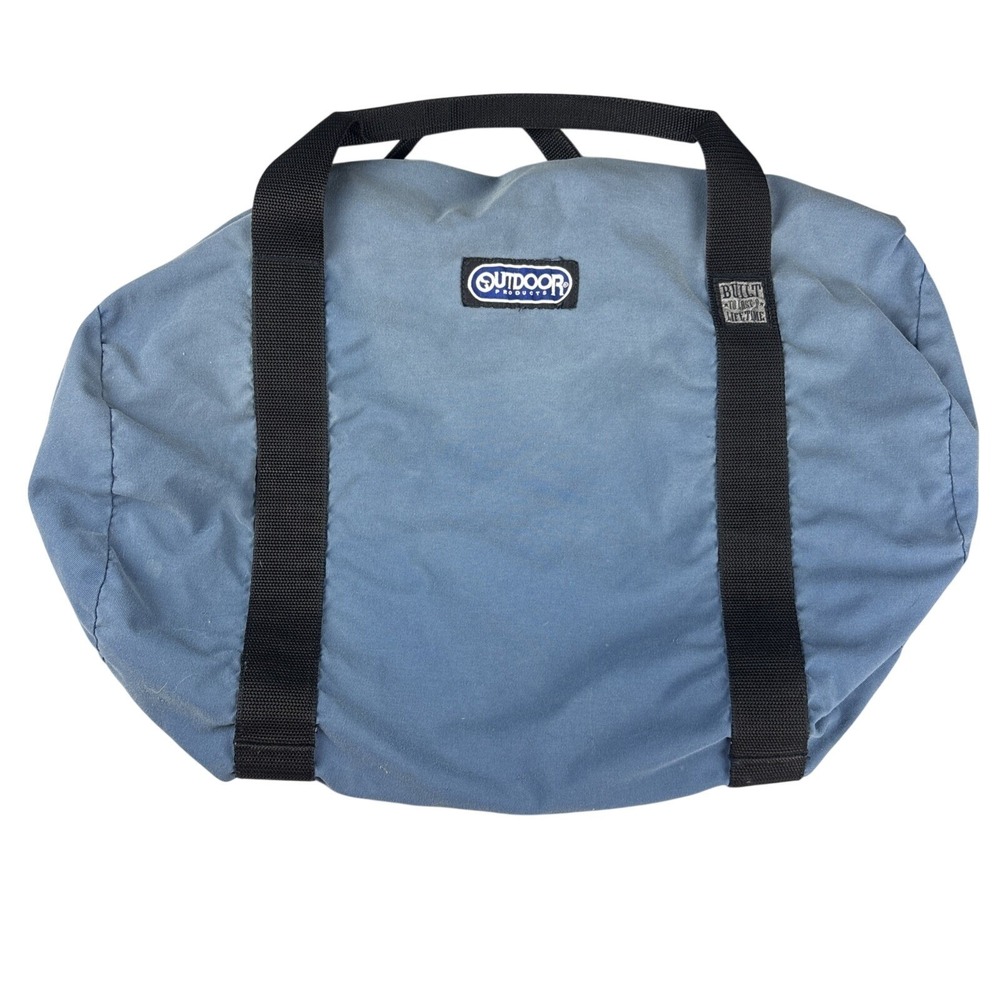 Outdoor Products Duffle Bag Gear Luggage Blue Cordura 22"X18" Hand Held